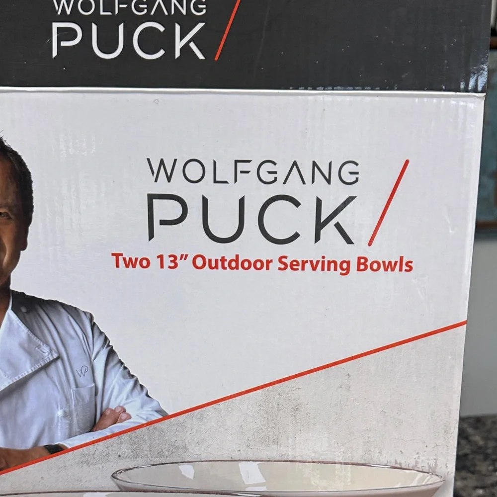 Wolfgang Puck Melamine Outdoor Serving Bowls NWT - Picture 2 of 8